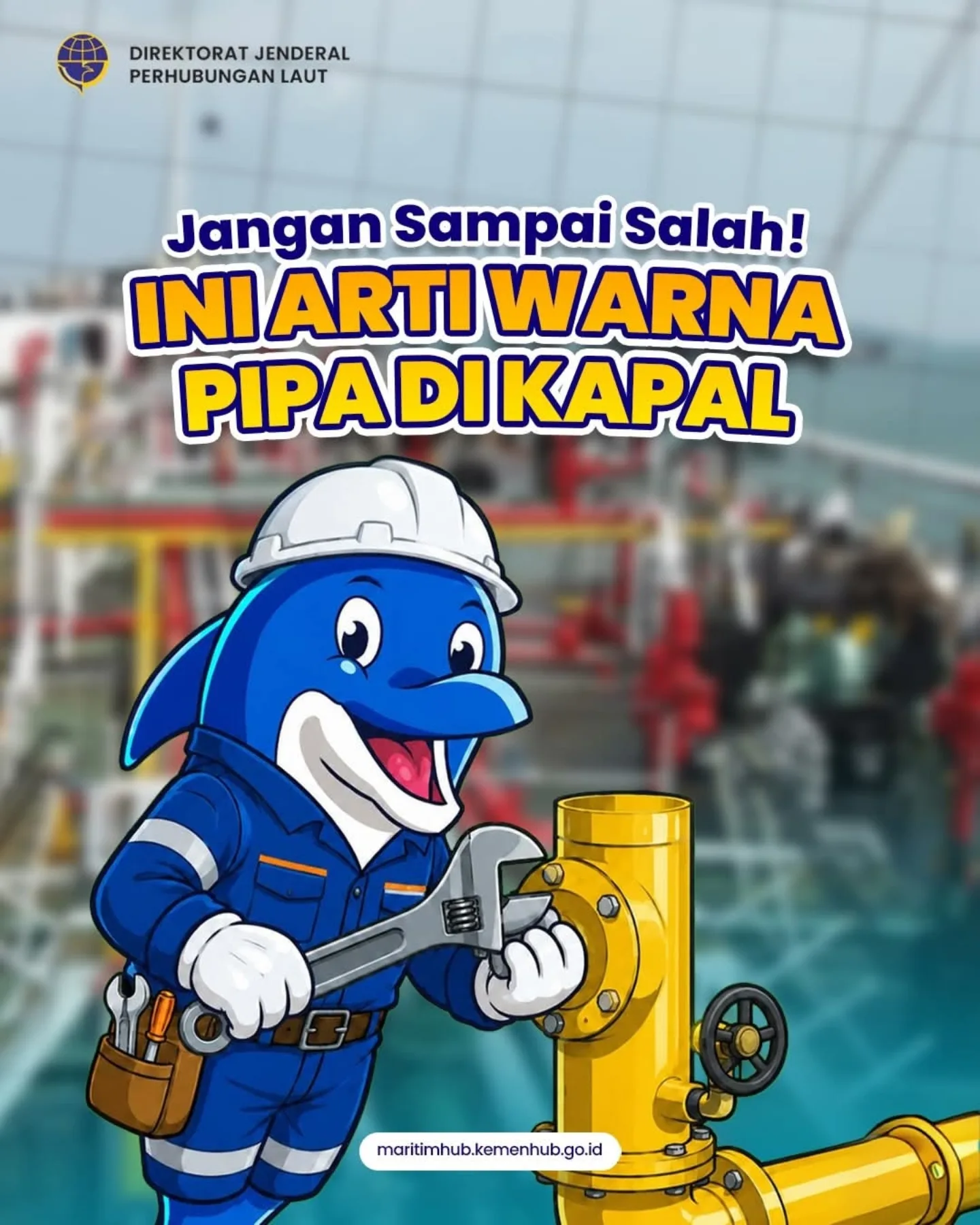 variasi warna pada pipa kapal bukan hanya sekadar estetika, melainkan bagian dari sistem pengkodean internasional yang digunakan di atas kapal.